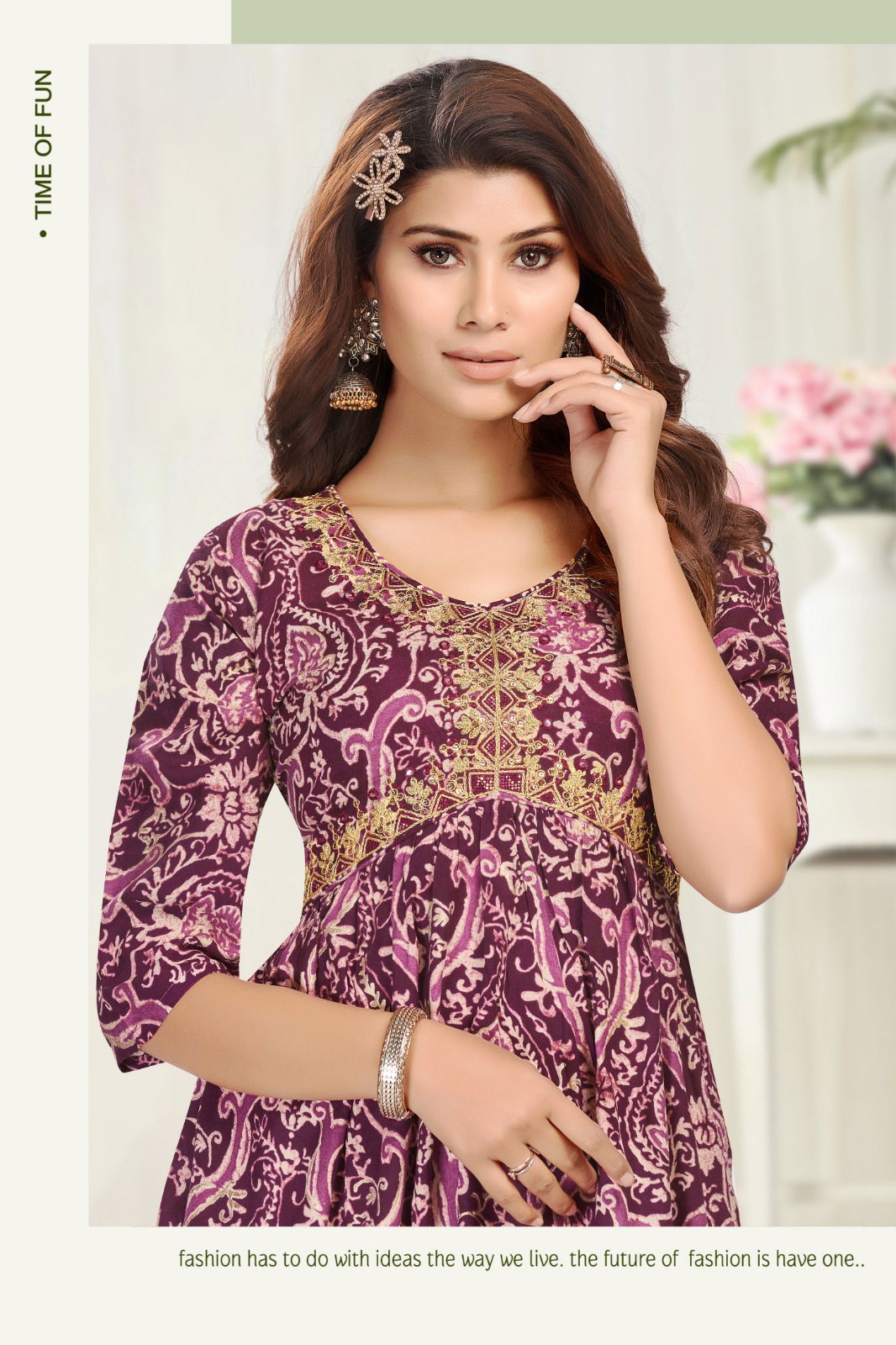 Siyaahi Alia By Hirwa Rayon Alia Cut Embroidery Kurtis Wholesale Market In Surat